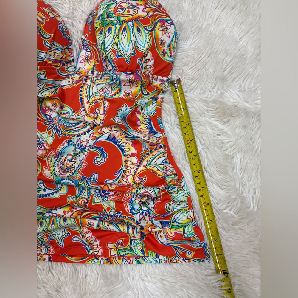 Ralph Lauren Red Paisley Halter Top - Picture 6 of 7